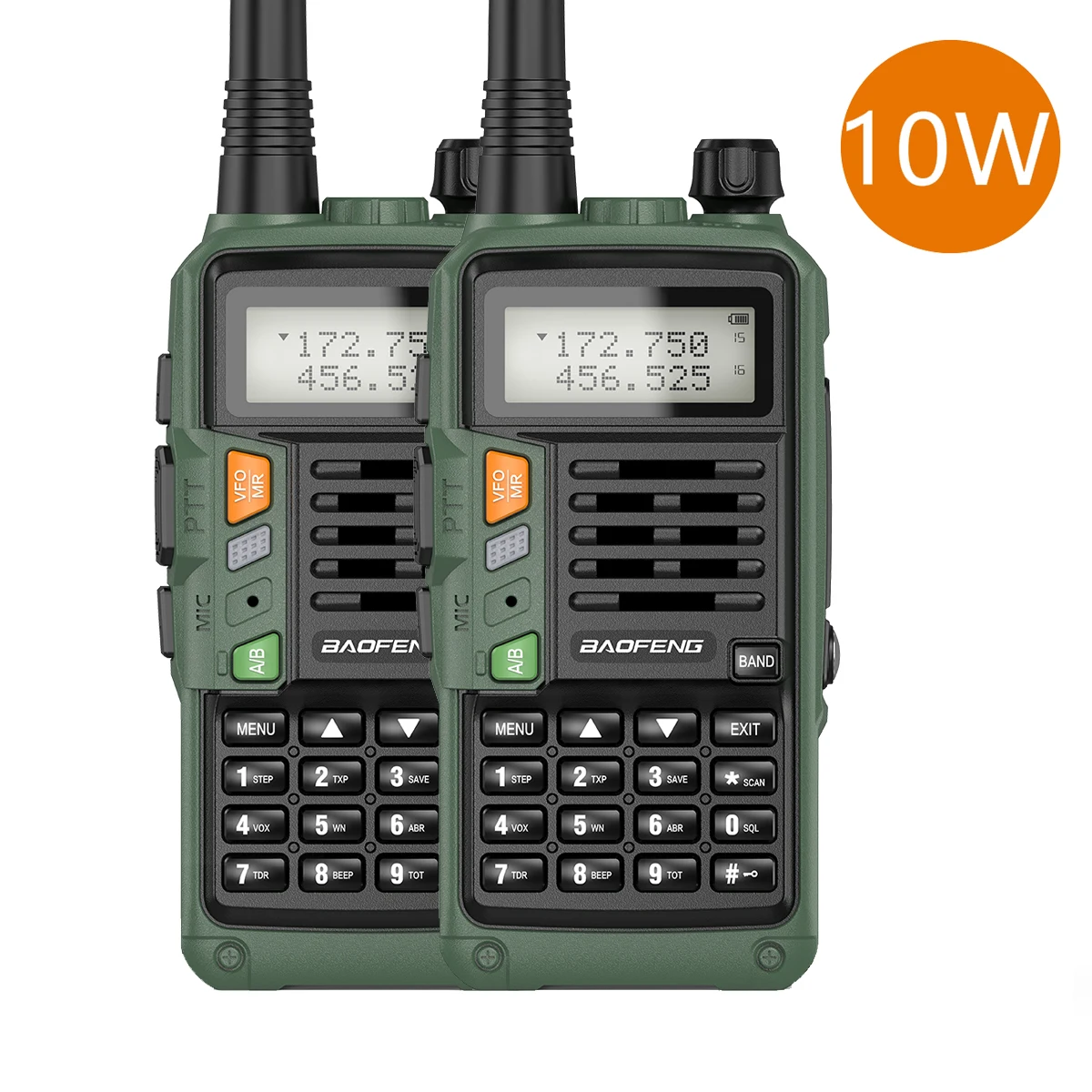 2PCS 2022 New BaoFeng UV-S9 Plus (136-174MHz VHF& 400-520MHz UHF) 10W Dual Band Two-Way Radio Original Support USB Charging
2PCS 2022 New BaoFeng UV-S9 Plus (136-174MHz VHF& 400-520MHz UHF) 10W Dual Band Two-Way Radio Original Support USB Charging
