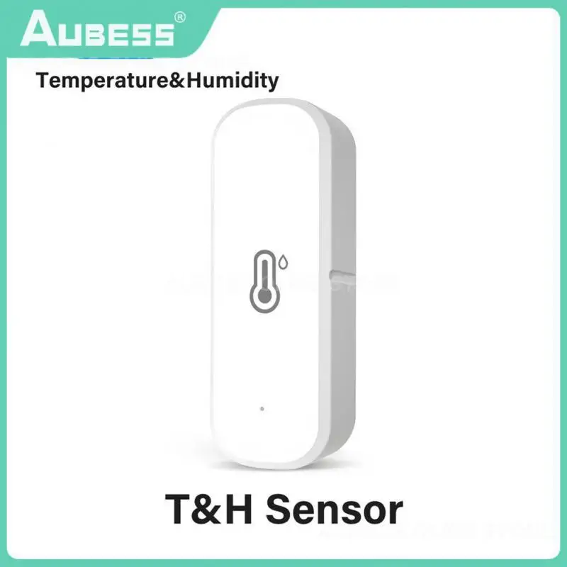 

Tuya Wifi Indoor Hygrometer App Remote Control Mini Temperature Humidity Sensor Work With Alexa Google Home Mutifunctional