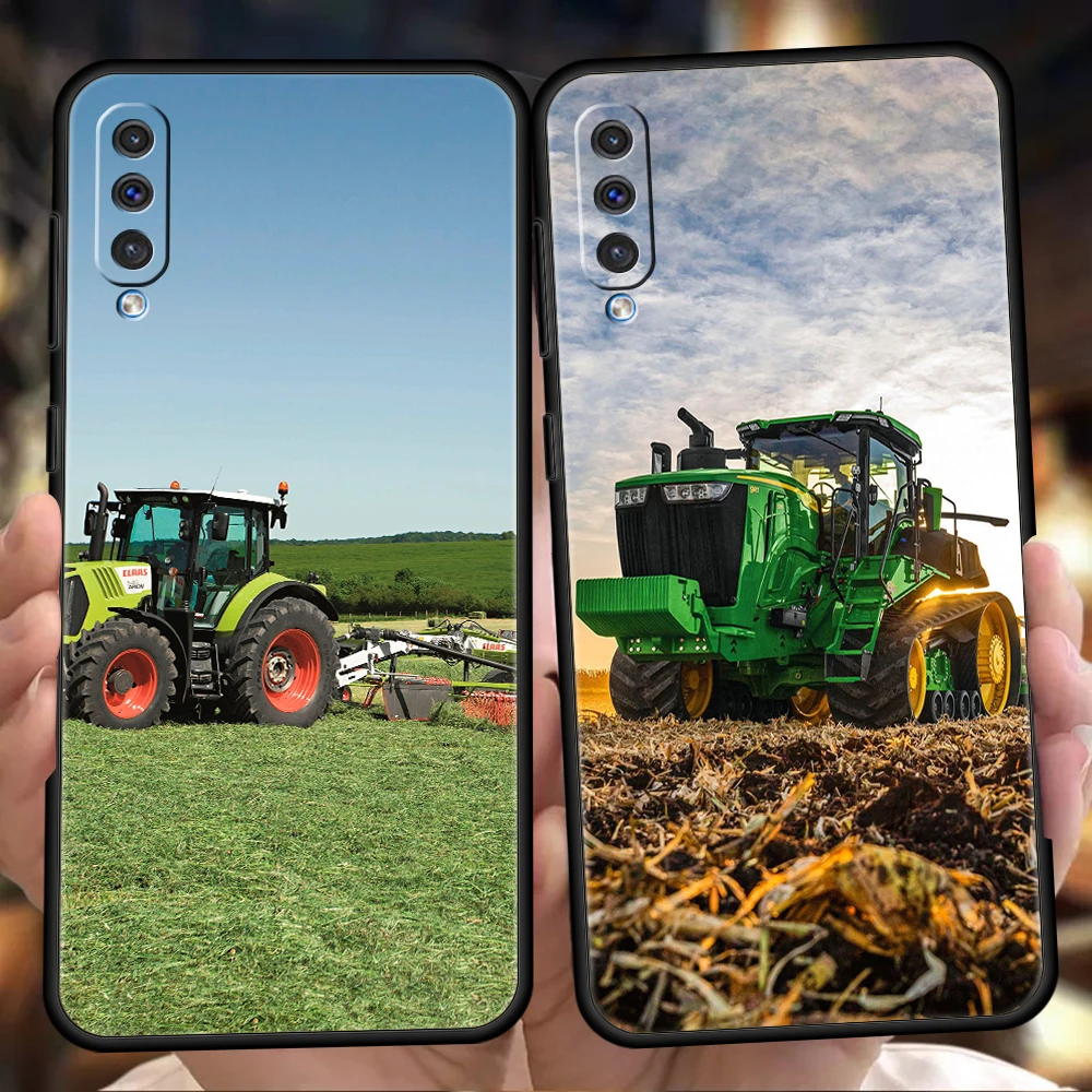 

Farm Bulldozer Phone Case for Samsung Galaxy A12 A22 A10 A20 A30 A40 A42 A50 A52 M12 M22 M31 M33 Shockproof Soft Shell Fundas