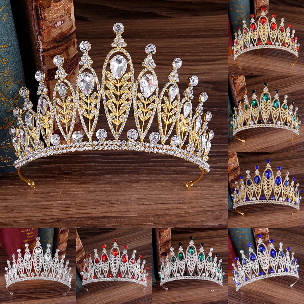 Luxury Baroque Crystal Crown Tiara Vintage Rhinestone Prom Diadem Crown Tiara For Women Bridal Wedding Hair Accessories Jewelry
Luxury Baroque Crystal Crown Tiara Vintage Rhinestone Prom Diadem Crown Tiara For Women Bridal Wedding Hair Accessories Jewelry