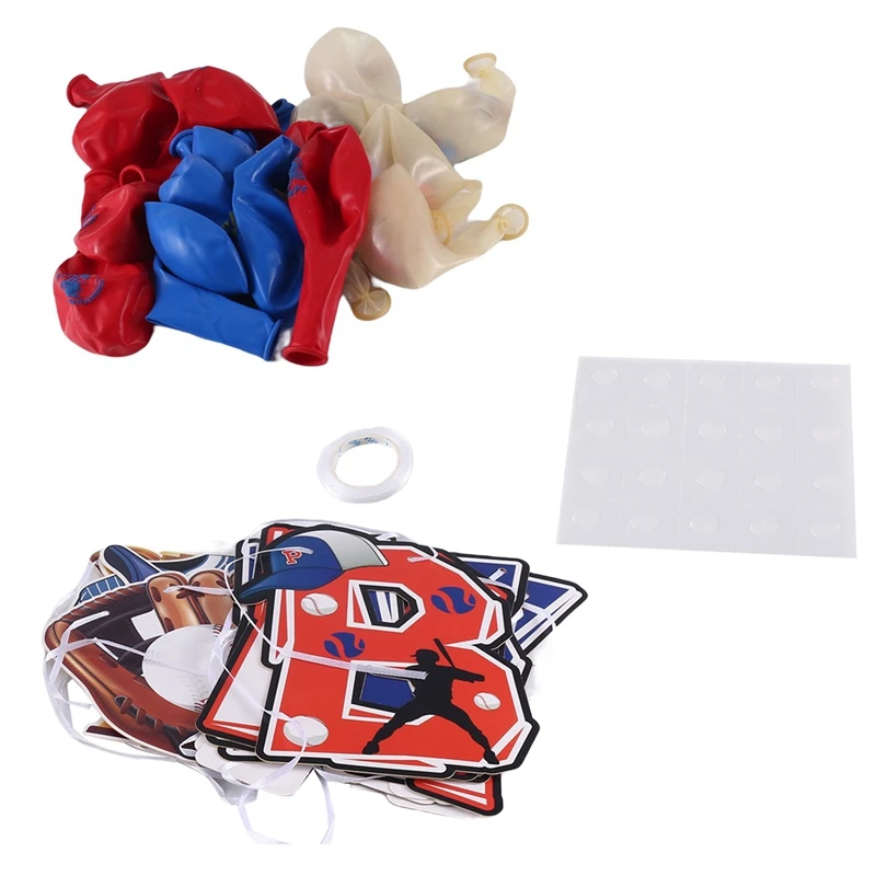 1Set Baseball Party Theme Latex Balloon Set Combination Baseball Theme Suit Baseball Flag Movement Pull A Flag
1Set Baseball Party Theme Latex Balloon Set Combination Baseball Theme Suit Baseball Flag Movement Pull A Flag