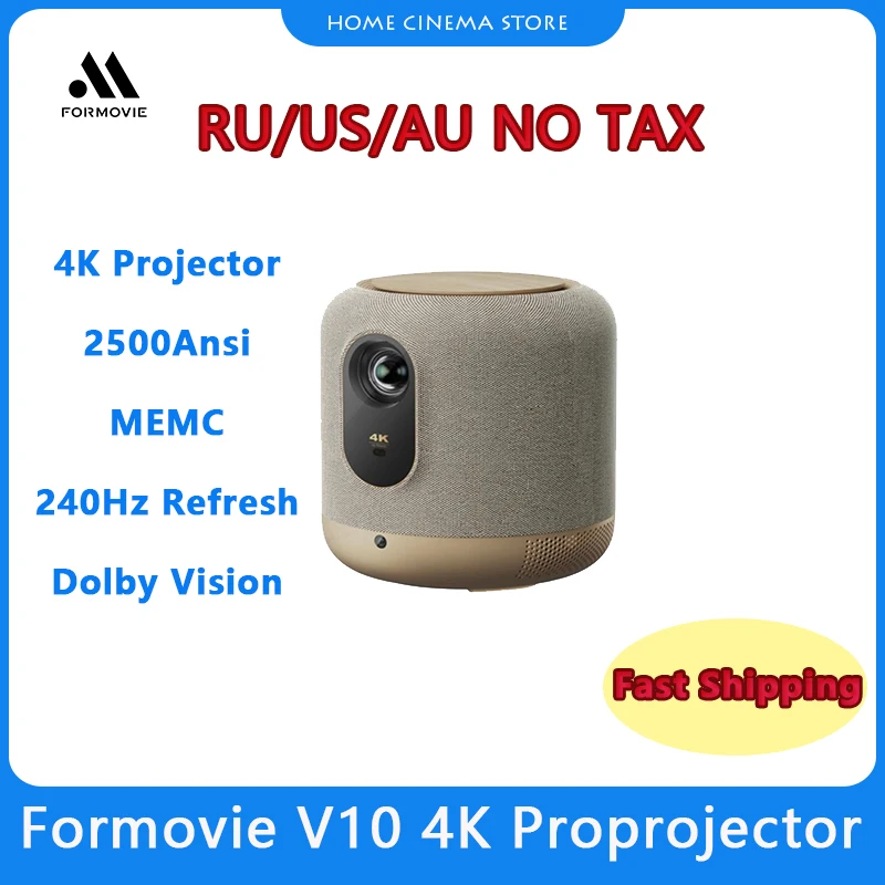 Formovie V10 VX Real 4K Long Throw Projector 2500Ansi Lumens MEMC 2.1 Audio Channel Home Cinema 240Hz Gaming Beamer
Formovie V10 VX Real 4K Long Throw Projector 2500Ansi Lumens MEMC 2.1 Audio Channel Home Cinema 240Hz Gaming Beamer