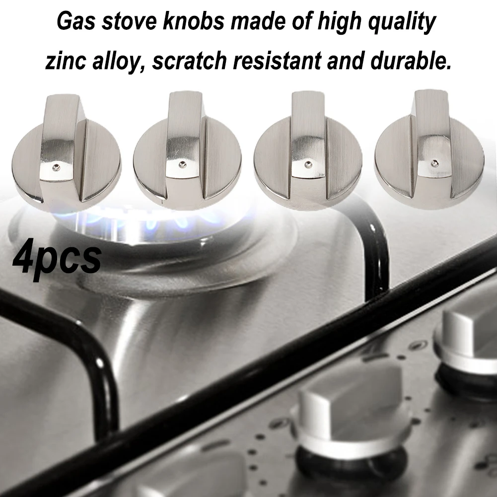 4Pcs Gas Stove Knobs Universal Metal Rotary Switch Control Knobs Replacement For Kitchen Cooker Oven Hob Control Knobs Switch
4Pcs Gas Stove Knobs Universal Metal Rotary Switch Control Knobs Replacement For Kitchen Cooker Oven Hob Control Knobs Switch