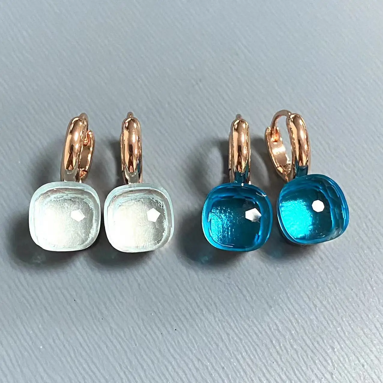 KAISQJEW 10.6mm Pomellato Nudo Earrings For Women Crystal Earrings Square Blue Topaz Earrings Fashion Jewelry Gift
KAISQJEW 10.6mm Pomellato Nudo Earrings For Women Crystal Earrings Square Blue Topaz Earrings Fashion Jewelry Gift