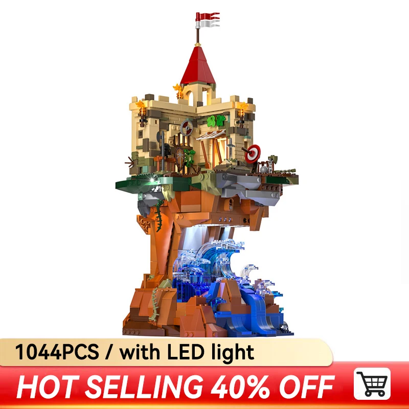 Funwhole F9005 1044pcs Medieval Cliffside Castle Building Block Assembling Model With Led Light Toys Model Birthday Gift
Funwhole F9005 1044pcs Medieval Cliffside Castle Building Block Assembling Model With Led Light Toys Model Birthday Gift