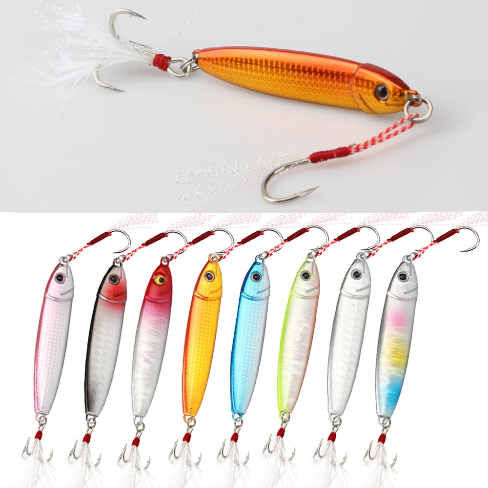 8Pcs New Micro Metal Jig Spoon 10G 15G 20G30G Shore Casting Jigging Fish Sea Bass Fishing Lure Artificial Bait Tackle
8Pcs New Micro Metal Jig Spoon 10G 15G 20G30G Shore Casting Jigging Fish Sea Bass Fishing Lure Artificial Bait Tackle