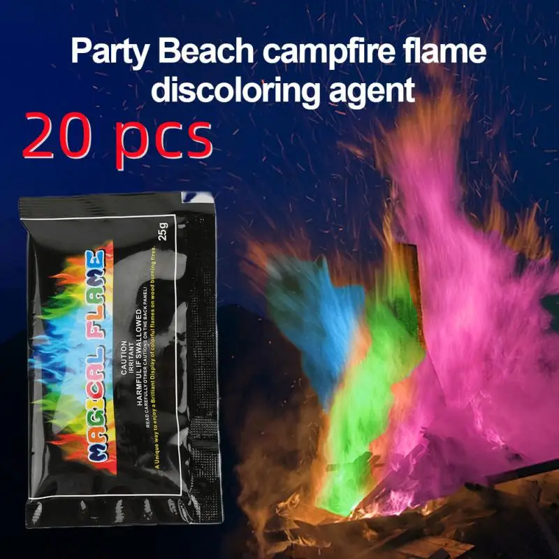 20Pcs Mystical Fire Color Powder Tricks Coloured Flames Bonfire Sachets Fireplace Magicians Party Supplies Pyrotechnics
20Pcs Mystical Fire Color Powder Tricks Coloured Flames Bonfire Sachets Fireplace Magicians Party Supplies Pyrotechnics