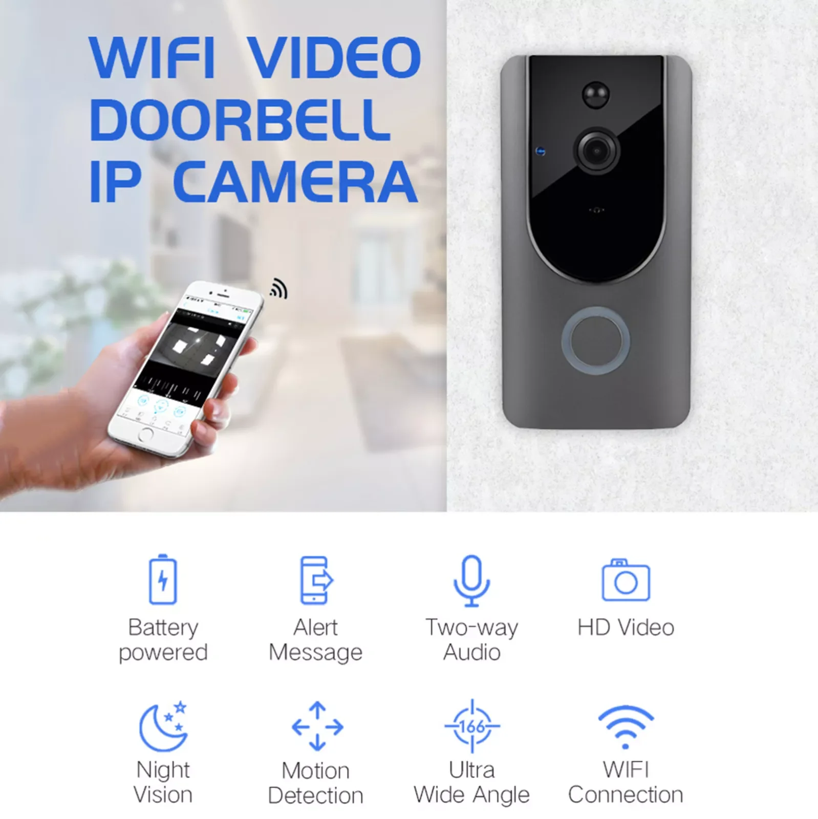 Корейские гаджеты для умного дома камера 1080P умная дверь двусторонний Wi-Fi дверной звонок беспроводной Видеозвонок HD умный дом
Корейские гаджеты для умного дома камера 1080P умная дверь двусторонний Wi-Fi дверной звонок беспроводной Видеозвонок HD умный дом