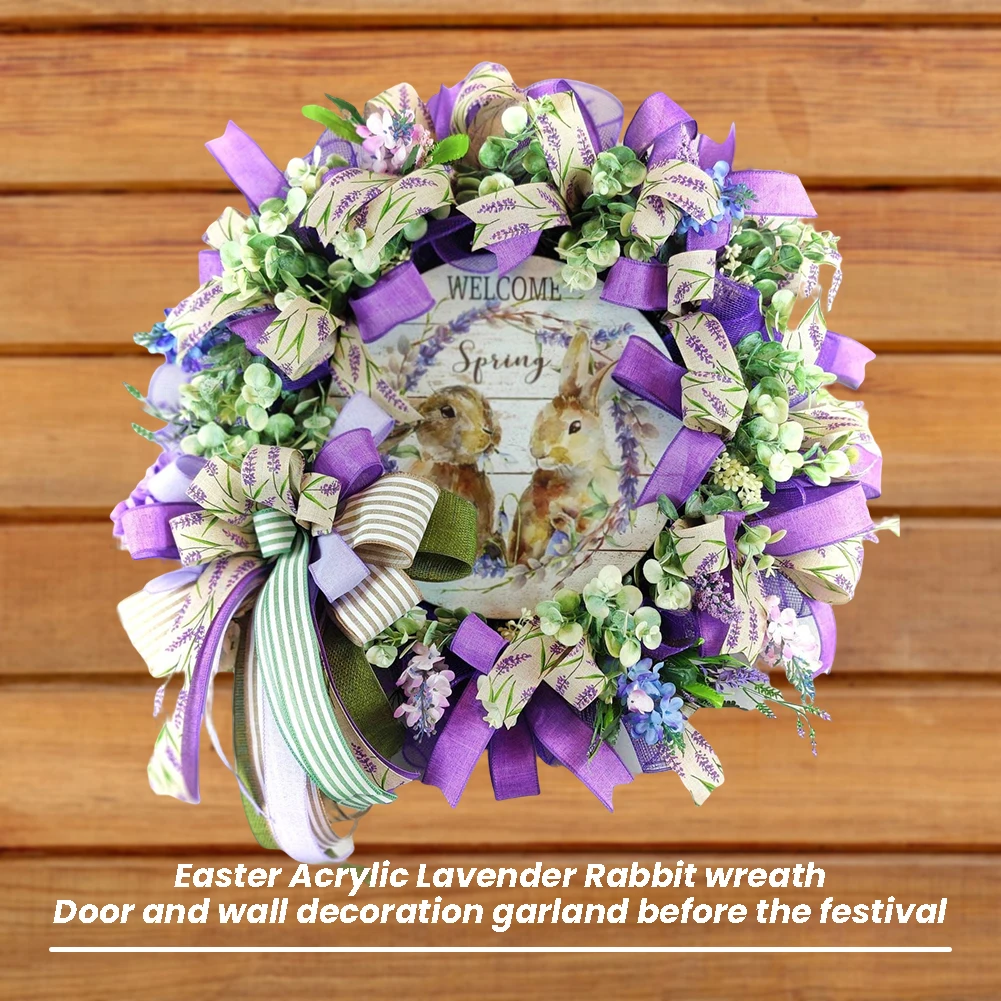 Easter Purple Green Garland With Rabbits Stylish Simple Holiday Decor For Home Bedroom
Easter Purple Green Garland With Rabbits Stylish Simple Holiday Decor For Home Bedroom