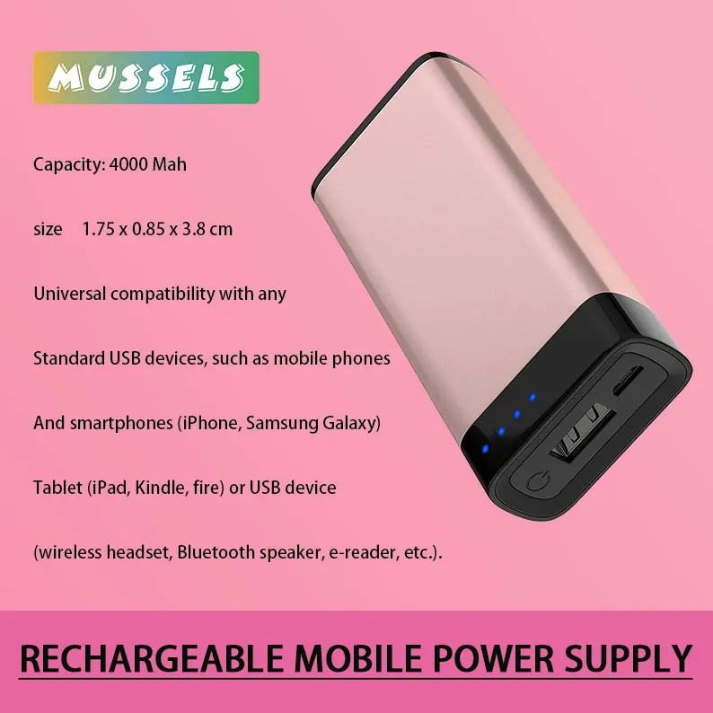 4000mAh Portable Charger Power Bank USB Battery Pack - For iPhone 13, 12, 11, XR, XS, X, 8, 7,, SE, iPad, Android Samsung Galaxy
4000mAh Portable Charger Power Bank USB Battery Pack - For iPhone 13, 12, 11, XR, XS, X, 8, 7,, SE, iPad, Android Samsung Galaxy