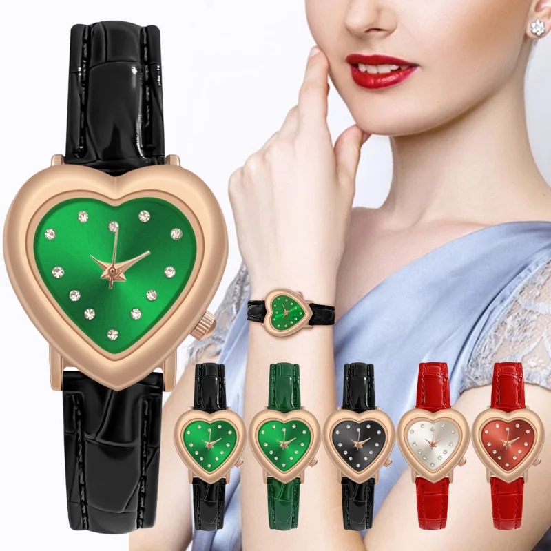 Hot Sale Fashion Heart Dial Women Quartz Watch Luxury Leather Strap Wristwatch Versatile Ladies Clock Dropshipping Reloj Mujer
Hot Sale Fashion Heart Dial Women Quartz Watch Luxury Leather Strap Wristwatch Versatile Ladies Clock Dropshipping Reloj Mujer