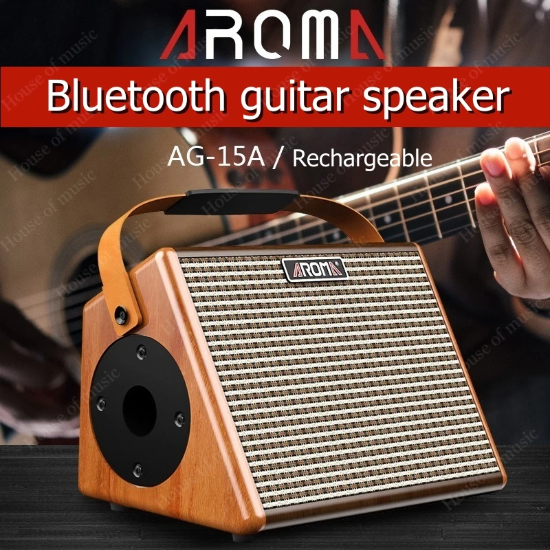AG-15A 15W Portable Acoustic Guitar Amplifier Amp Multifunctional Wireless Bluetooth Speaker Outdoors Musical Instrument Speaker
AG-15A 15W Portable Acoustic Guitar Amplifier Amp Multifunctional Wireless Bluetooth Speaker Outdoors Musical Instrument Speaker