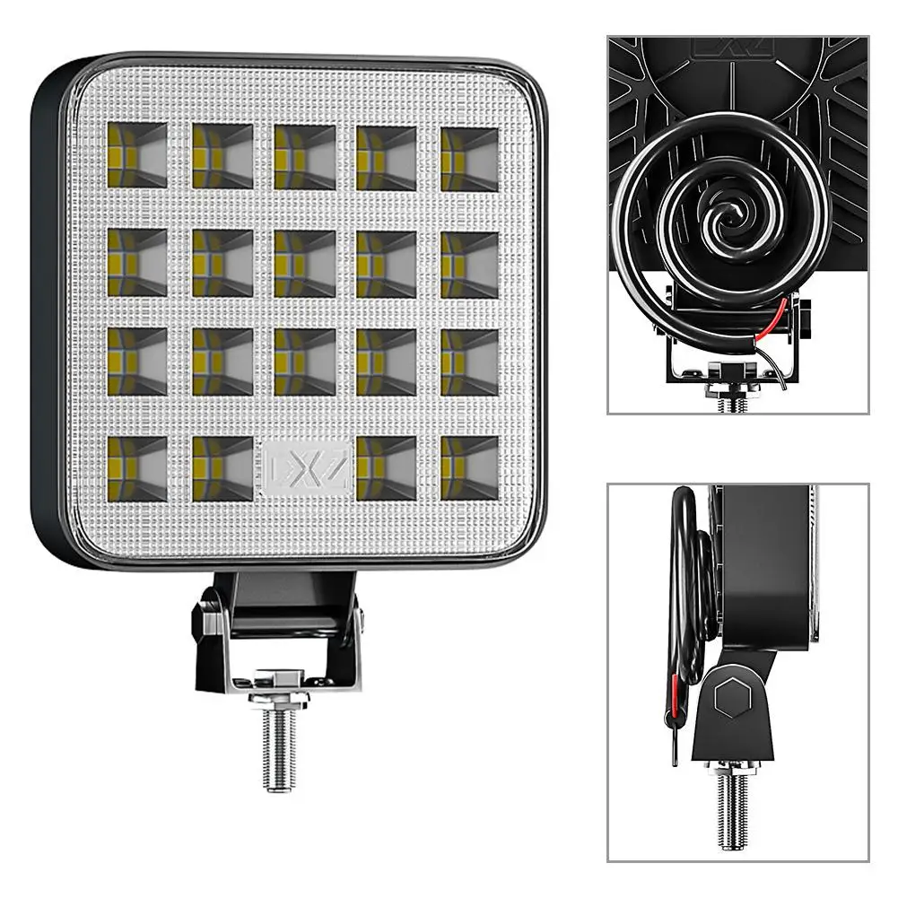 19LED 57W Car Work Light Mini Square Led Work Light Spotlight Auxiliary Light Super Bright IPX68 For ATV Offroad 4x4 Tractor
19LED 57W Car Work Light Mini Square Led Work Light Spotlight Auxiliary Light Super Bright IPX68 For ATV Offroad 4x4 Tractor