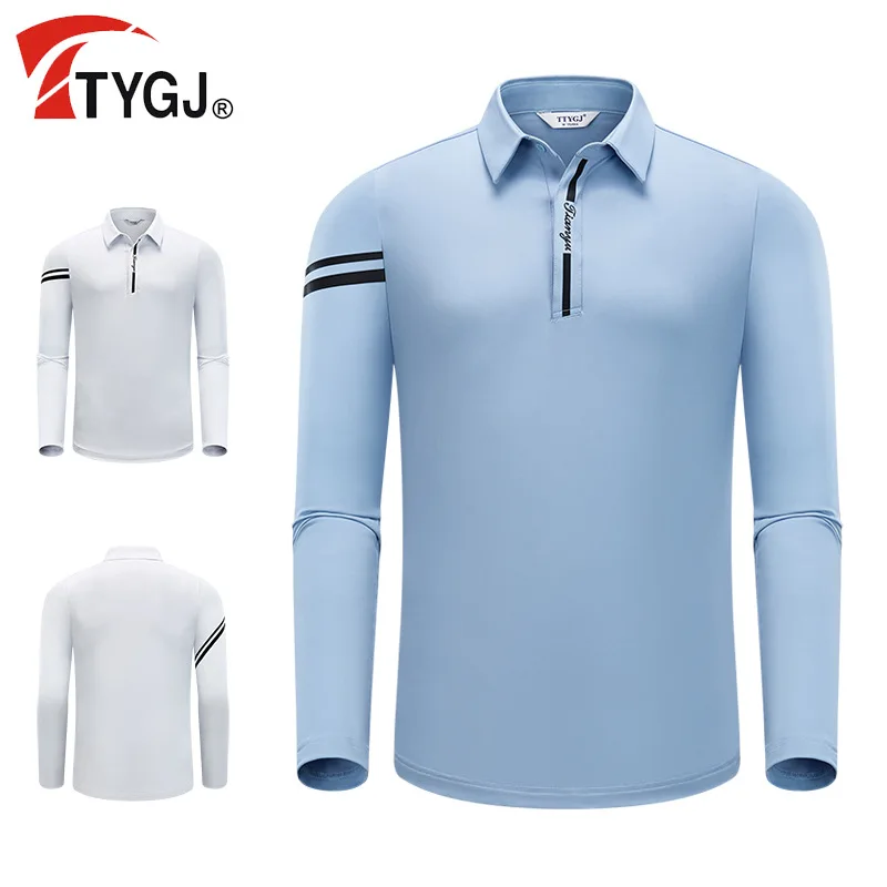 Футболка TTYGJ мужская с длинным рукавом, рубашка-поло с лацканами, эластичная контрастная одежда для гольфа, осень
Футболка TTYGJ мужская с длинным рукавом, рубашка-поло с лацканами, эластичная контрастная одежда для гольфа, осень