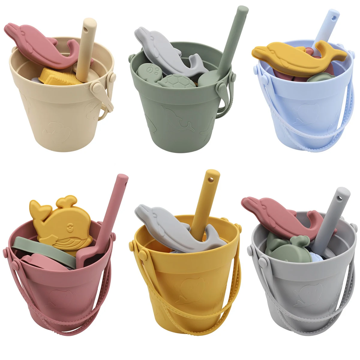 Beach Tote Bucket Children Toy Shovel Ocean Series Playing in the Water Parent-child Sand Digging Silicone Beach Toy Set
Beach Tote Bucket Children Toy Shovel Ocean Series Playing in the Water Parent-child Sand Digging Silicone Beach Toy Set