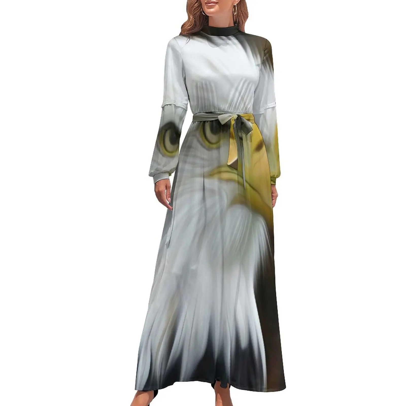 Bald Eagle Painting Dress Patriotic Sea Eagles Party Pattern Maxi Dress High Waist Long Sleeve Fashion Bohemia Long Dresses
Bald Eagle Painting Dress Patriotic Sea Eagles Party Pattern Maxi Dress High Waist Long Sleeve Fashion Bohemia Long Dresses