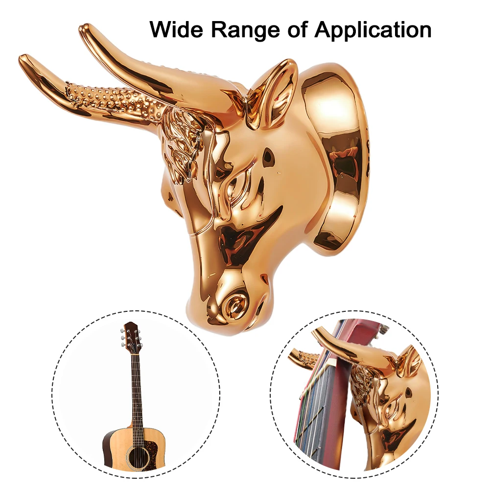Bull Head Wall Mount Guitar Holder Hook Stand Bracket Ukulele Bass Guitars Instrument Display Wall Hangers Guitarra Accessories
Bull Head Wall Mount Guitar Holder Hook Stand Bracket Ukulele Bass Guitars Instrument Display Wall Hangers Guitarra Accessories