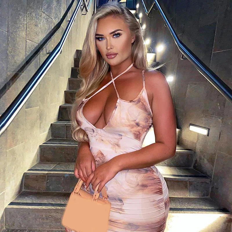 Dress New Women Sleeveless Halter Off Shoulder Vintage Print Soft Sexy Dress Women's Dresses Popular Vestidos Female Clothing
Dress New Women Sleeveless Halter Off Shoulder Vintage Print Soft Sexy Dress Women's Dresses Popular Vestidos Female Clothing