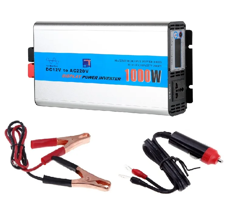 High Quality Universal Socket 1000 Watt DC AC Pure Sine Wave Car Solar Inverter 12V 220V Home Inverter Pure Sine 1000W
High Quality Universal Socket 1000 Watt DC AC Pure Sine Wave Car Solar Inverter 12V 220V Home Inverter Pure Sine 1000W