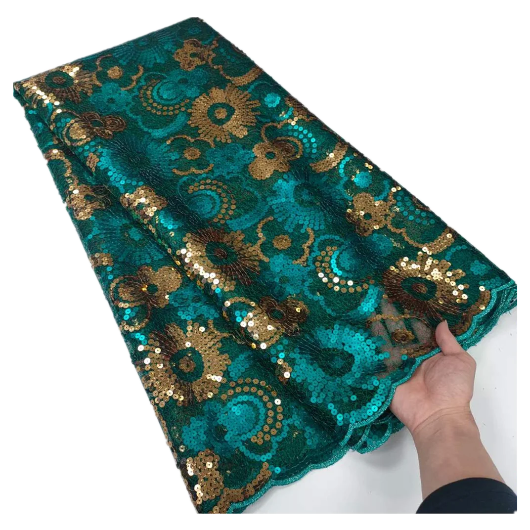 Beautiful Pattern Soft Embroidered Lace in Tulle with Sequins African Net Lace Fabrics Wedding Material 5 Yards YTYN08
Beautiful Pattern Soft Embroidered Lace in Tulle with Sequins African Net Lace Fabrics Wedding Material 5 Yards YTYN08