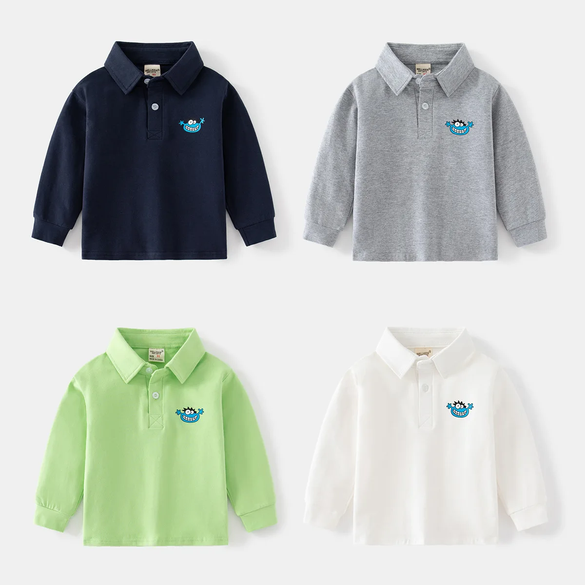 Baby Boys Polo Shirts Kids Long Sleeved Cartoon Printed Blouses Turn-down Collar Cotton Tops Tees Spring Fall Children's Clothes
Baby Boys Polo Shirts Kids Long Sleeved Cartoon Printed Blouses Turn-down Collar Cotton Tops Tees Spring Fall Children's Clothes