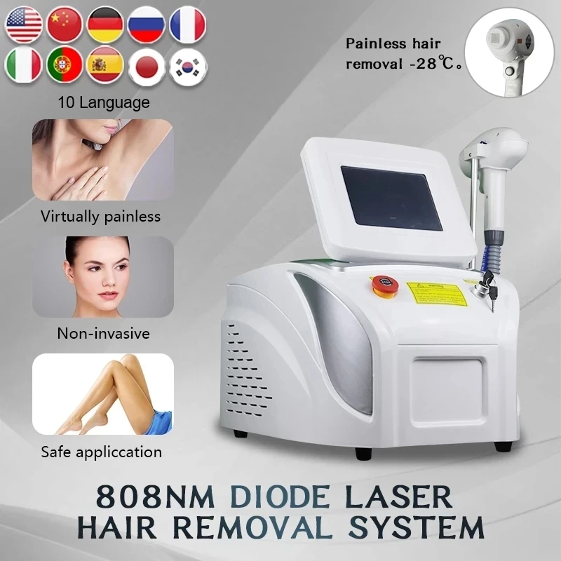 NEWEST Portable Permanent Diode Laser 808nm Hair Removal Machine Full Body Painless For Salon and Home
NEWEST Portable Permanent Diode Laser 808nm Hair Removal Machine Full Body Painless For Salon and Home