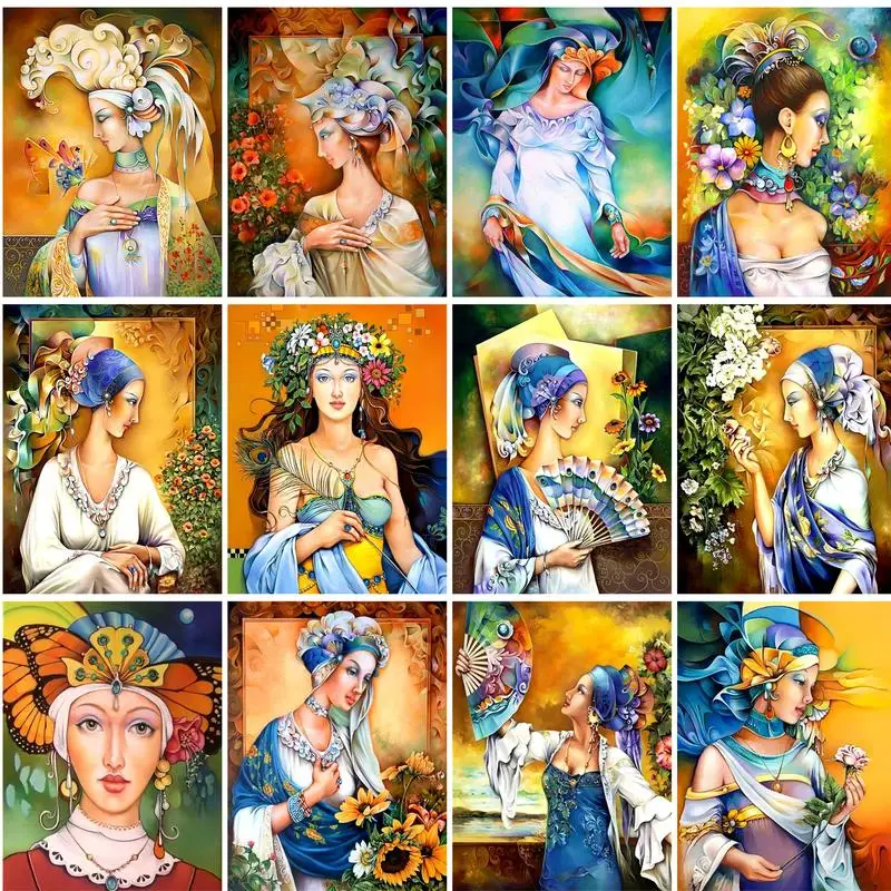 GATYZTORY New Arrival Diamond Embroidery Woman 5D Diamond Painting Portrait Mosaic Full Layout Rhinestone Picture Wall Art
GATYZTORY New Arrival Diamond Embroidery Woman 5D Diamond Painting Portrait Mosaic Full Layout Rhinestone Picture Wall Art