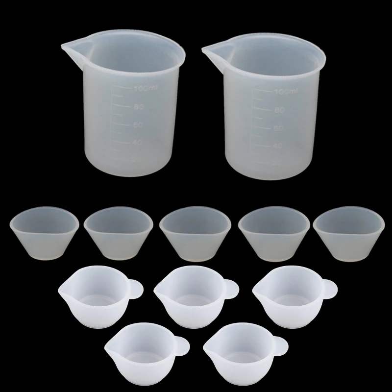 12Pieces/set Resin Casting Tool Kits Silicone Mixing Cups Measuring Cups for DIY Resin Casting Painting Jewelry Making 
12Pieces/set Resin Casting Tool Kits Silicone Mixing Cups Measuring Cups for DIY Resin Casting Painting Jewelry Making
