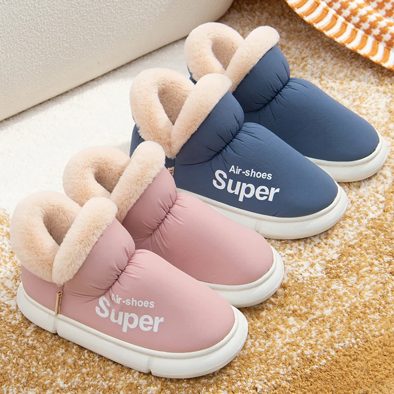 Plush Winter Women Men's Slippers Home Floor Unisex Thick Platform Footwear Famale Warm Cotton Boots Couple Ladies Slippers
Plush Winter Women Men's Slippers Home Floor Unisex Thick Platform Footwear Famale Warm Cotton Boots Couple Ladies Slippers