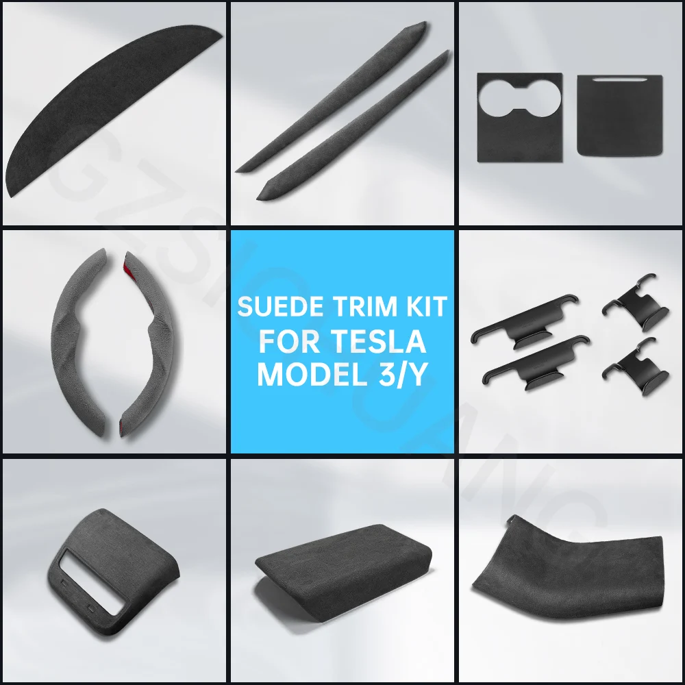 For Tesla Model Y 2023 Accessories Suede Kit Car Steering Wheel Cover Armrest Box Dashboard Mat Seat Hook For Model 3 2021 2022
For Tesla Model Y 2023 Accessories Suede Kit Car Steering Wheel Cover Armrest Box Dashboard Mat Seat Hook For Model 3 2021 2022