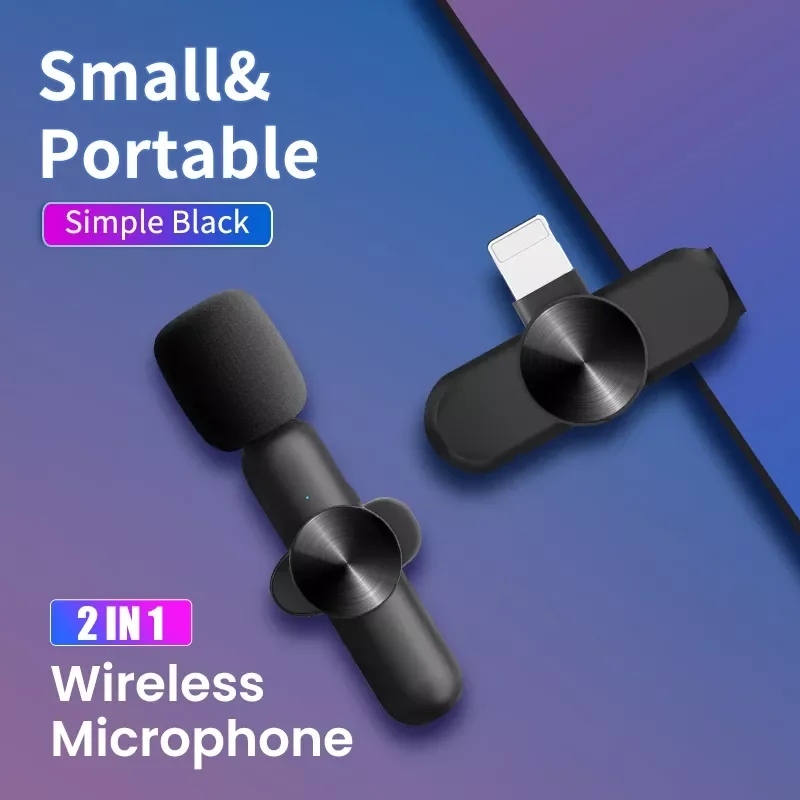 Wireless Lavalier Microphone Portable Audio Video Recording Mini Mic for iPhone 13 Android Live Broadcast Gaming Phone Microfono
Wireless Lavalier Microphone Portable Audio Video Recording Mini Mic for iPhone 13 Android Live Broadcast Gaming Phone Microfono