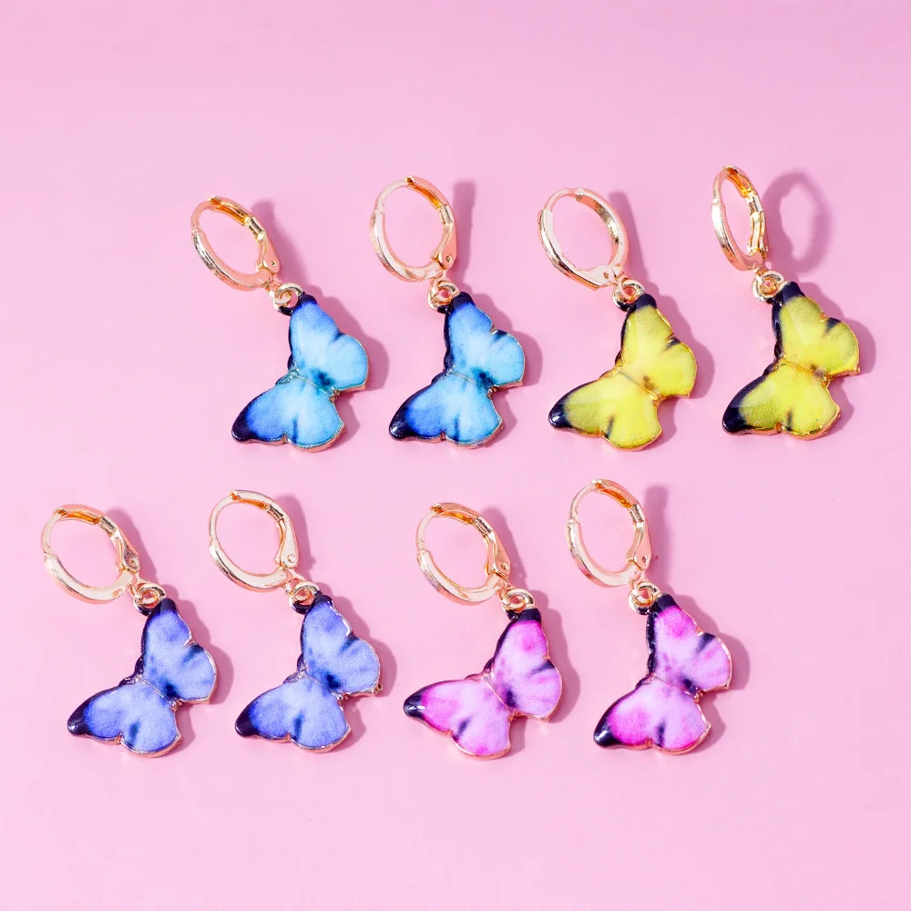 Multicolor Fashion Butterfly Huggies Hoop Earrings New Trendy Creative Simple Style Earring Women Elegant Beautiful Ear Jewelry
Multicolor Fashion Butterfly Huggies Hoop Earrings New Trendy Creative Simple Style Earring Women Elegant Beautiful Ear Jewelry