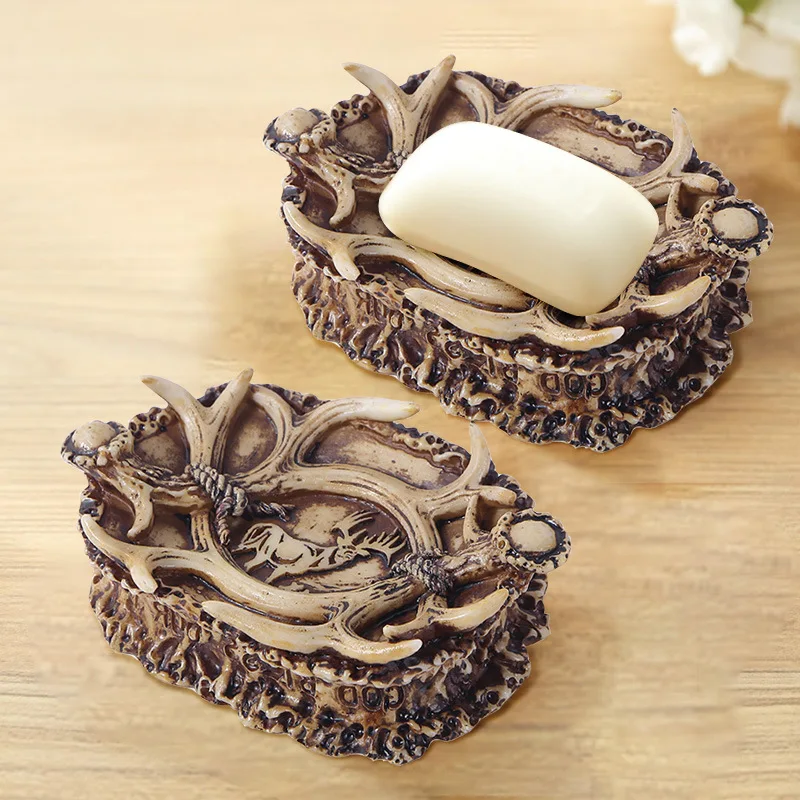 Lnnovative Resin Antler Soap Dish Bathroom Soap Dish Shower Portable Soap Dish Holder Plastic Sponge Tray For Kitchen Bathroom
Lnnovative Resin Antler Soap Dish Bathroom Soap Dish Shower Portable Soap Dish Holder Plastic Sponge Tray For Kitchen Bathroom