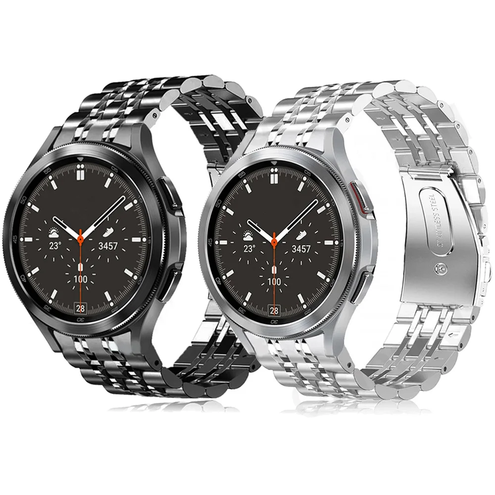 No Gaps Stainless Steel Strap For Samsung Galaxy Watch 4 Classic 46mm 42mm Metal Wrist Band Curved end Belt Bracelet Watchbands
No Gaps Stainless Steel Strap For Samsung Galaxy Watch 4 Classic 46mm 42mm Metal Wrist Band Curved end Belt Bracelet Watchbands