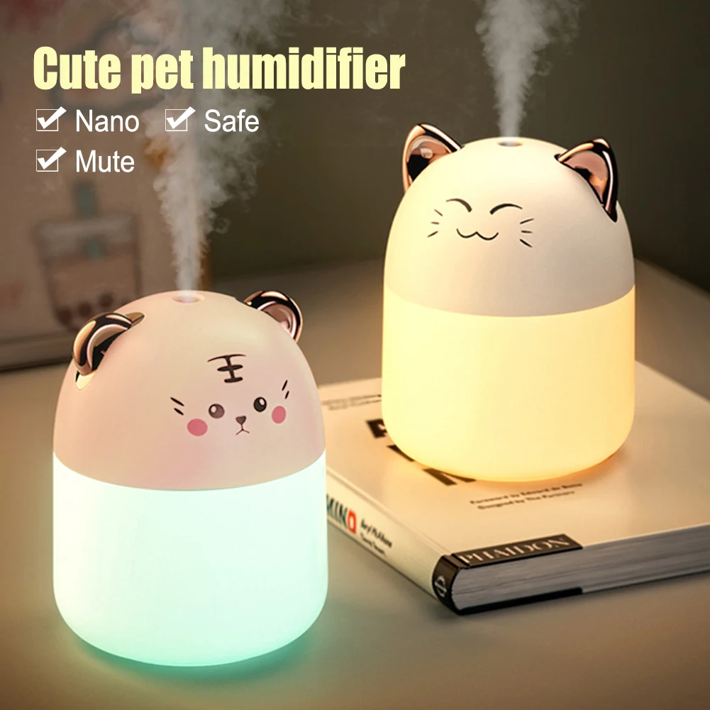 200ml Air Humidifier Cute Kawaiil Aroma Diffuser With Night Light Cool Mist For Bedroom Home Car Plants Purifier Humificador
200ml Air Humidifier Cute Kawaiil Aroma Diffuser With Night Light Cool Mist For Bedroom Home Car Plants Purifier Humificador