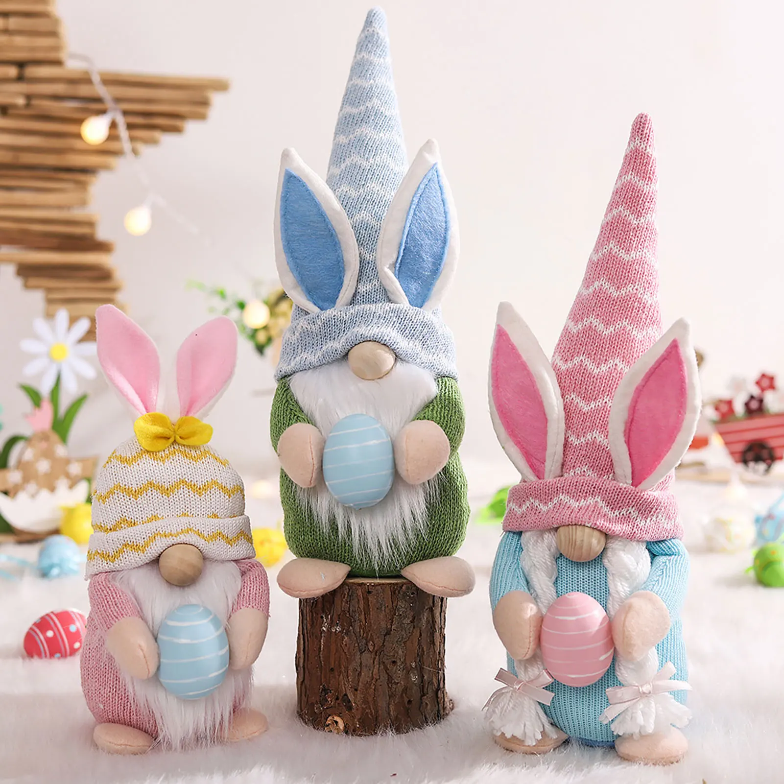 Happy Easter Faceless Gnome Rabbit Doll Handmade Reusable Home Decoration Spring Hanging Bunny Ornaments Kids Gifts
Happy Easter Faceless Gnome Rabbit Doll Handmade Reusable Home Decoration Spring Hanging Bunny Ornaments Kids Gifts