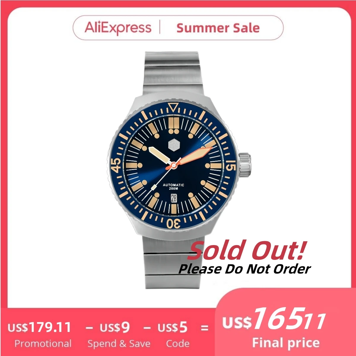 San Martin NH35 Mechanical Watch For Men Automatic Wristwatch Calendar Date Window Sapphire 20Bar Fashion Orologio Uomo SN0039
San Martin NH35 Mechanical Watch For Men Automatic Wristwatch Calendar Date Window Sapphire 20Bar Fashion Orologio Uomo SN0039