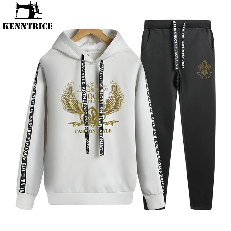 Kenntrice For Man Sweatshirts Sweatsuits Gyms Sport Outdoor Male Sweatpants Hooded Pullover Jogging Sets Streetwear Two-Piece
Kenntrice For Man Sweatshirts Sweatsuits Gyms Sport Outdoor Male Sweatpants Hooded Pullover Jogging Sets Streetwear Two-Piece