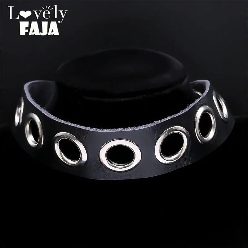 Punk Goth Vintage Harajuku Choker Necklace for Women Black PU Leather Kpop Sexy Cosplay Necklaces Gothic Statement Jewelry Gifts
Punk Goth Vintage Harajuku Choker Necklace for Women Black PU Leather Kpop Sexy Cosplay Necklaces Gothic Statement Jewelry Gifts