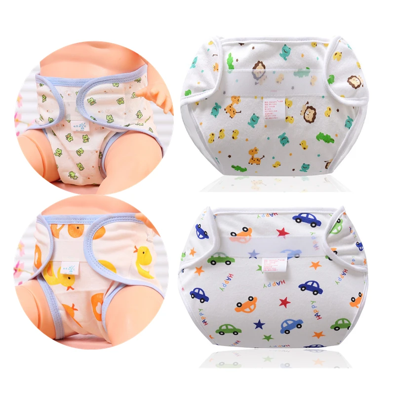 Cotton Cartoon Ecological Cloth Diapers Newborn Baby Washable Reusable Diaper Adjustable Children Potty Training Pants For 0-24M
Cotton Cartoon Ecological Cloth Diapers Newborn Baby Washable Reusable Diaper Adjustable Children Potty Training Pants For 0-24M