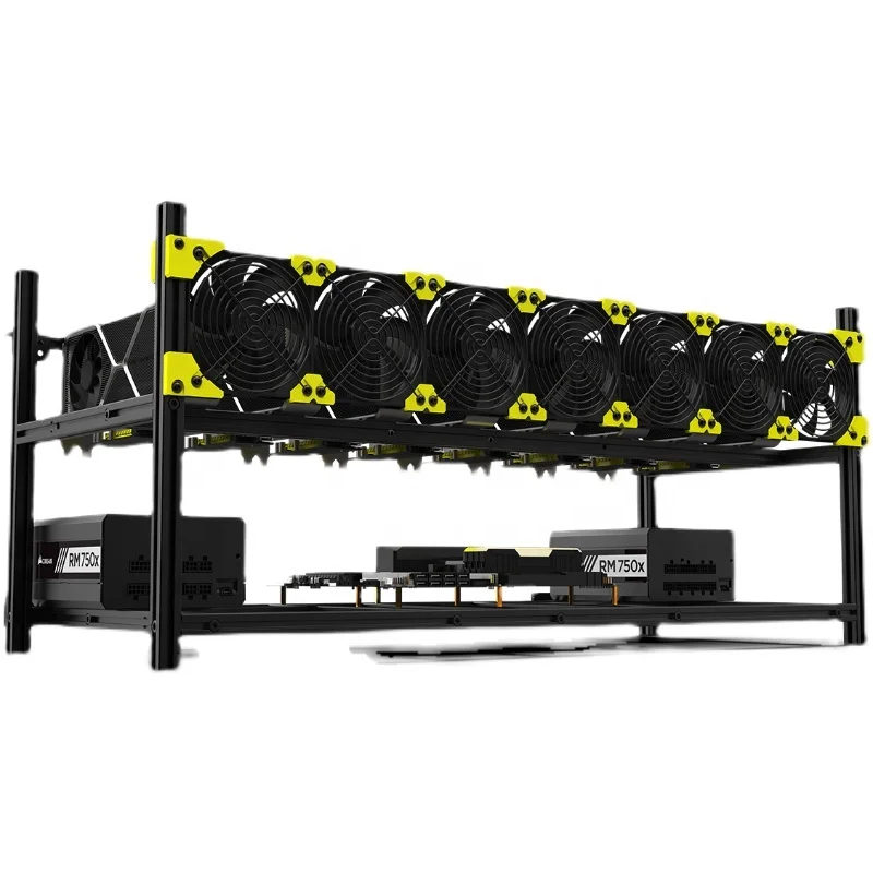 Aluminum Stackable Open air Computer Tower 8 GPU frame Rack case V4C 8-12BAY 8-12GPU rig rack 8gpu rig frame
Aluminum Stackable Open air Computer Tower 8 GPU frame Rack case V4C 8-12BAY 8-12GPU rig rack 8gpu rig frame