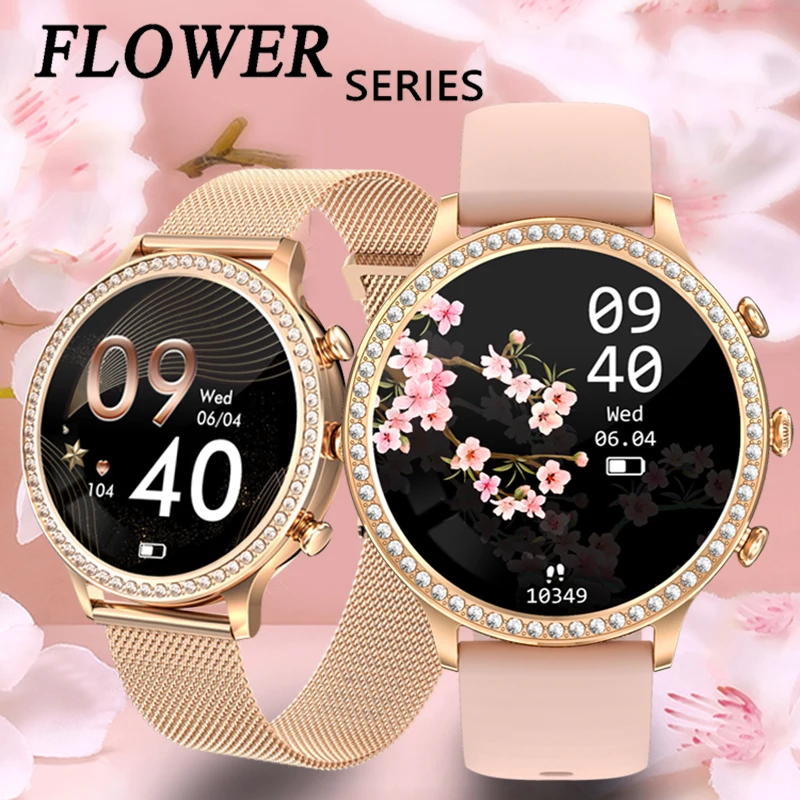 New Flower series Ladies Smart Watch Answer/make call SmartWatch Heart Rate Blood Pressure Women Sport Fitness Clock Android iOS
New Flower series Ladies Smart Watch Answer/make call SmartWatch Heart Rate Blood Pressure Women Sport Fitness Clock Android iOS