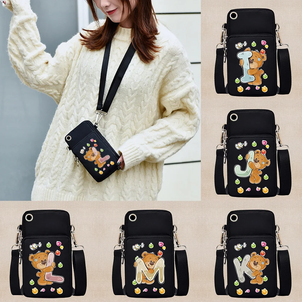 Fashion Small Crossbody Bags Women Mini Shoulder Messenger Bag Mobile Phone Bag Bear Letter Name Pattern Purse Sports Arm Bag
Fashion Small Crossbody Bags Women Mini Shoulder Messenger Bag Mobile Phone Bag Bear Letter Name Pattern Purse Sports Arm Bag