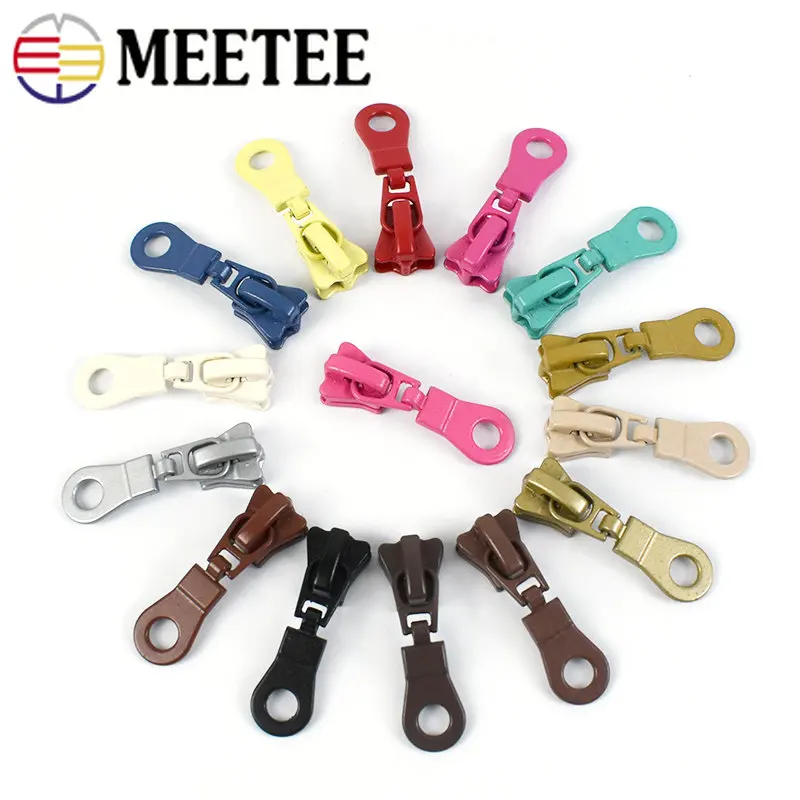 

10/20Pc 5# Zipper Puller Slider for Resin Zippers Bag Clothes Decorative Rainbow Zip Head DIY Sewing Repair Supplies Accessories