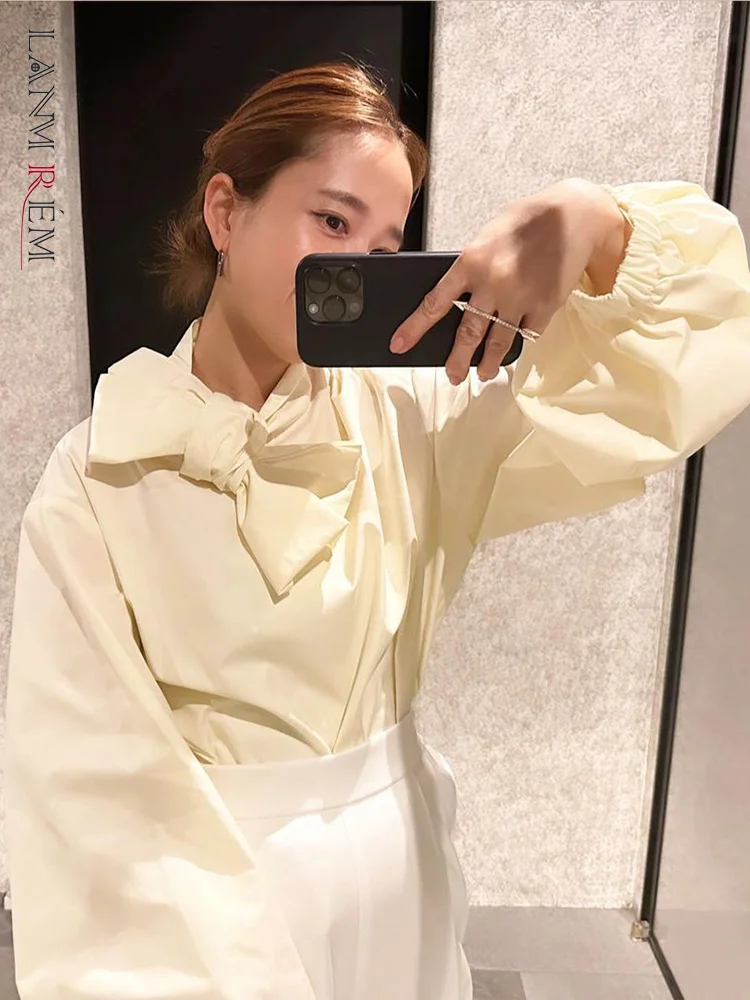 LANMREM Casual Bow Spliced Blouse Women Lantern Sleeves Solid Color Shirt Fashion Versatile 2023 Autumn New Clothing 2AA2002
LANMREM Casual Bow Spliced Blouse Women Lantern Sleeves Solid Color Shirt Fashion Versatile 2023 Autumn New Clothing 2AA2002