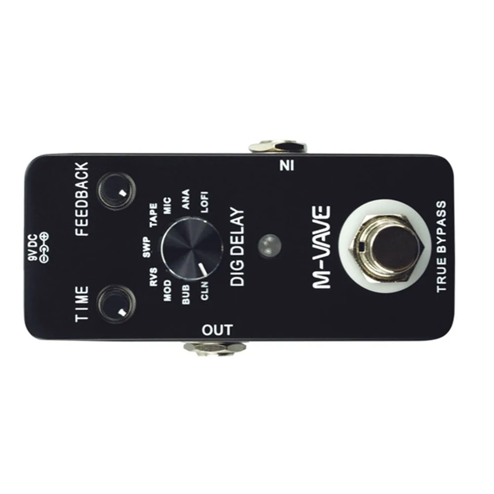 Brand New Guitar Effect Pedal 11 * 6.5 * 6cm Professional M-VAVE DIG DELAY Digital Guitar Effect Pedal 9 Delay Effects
Brand New Guitar Effect Pedal 11 * 6.5 * 6cm Professional M-VAVE DIG DELAY Digital Guitar Effect Pedal 9 Delay Effects