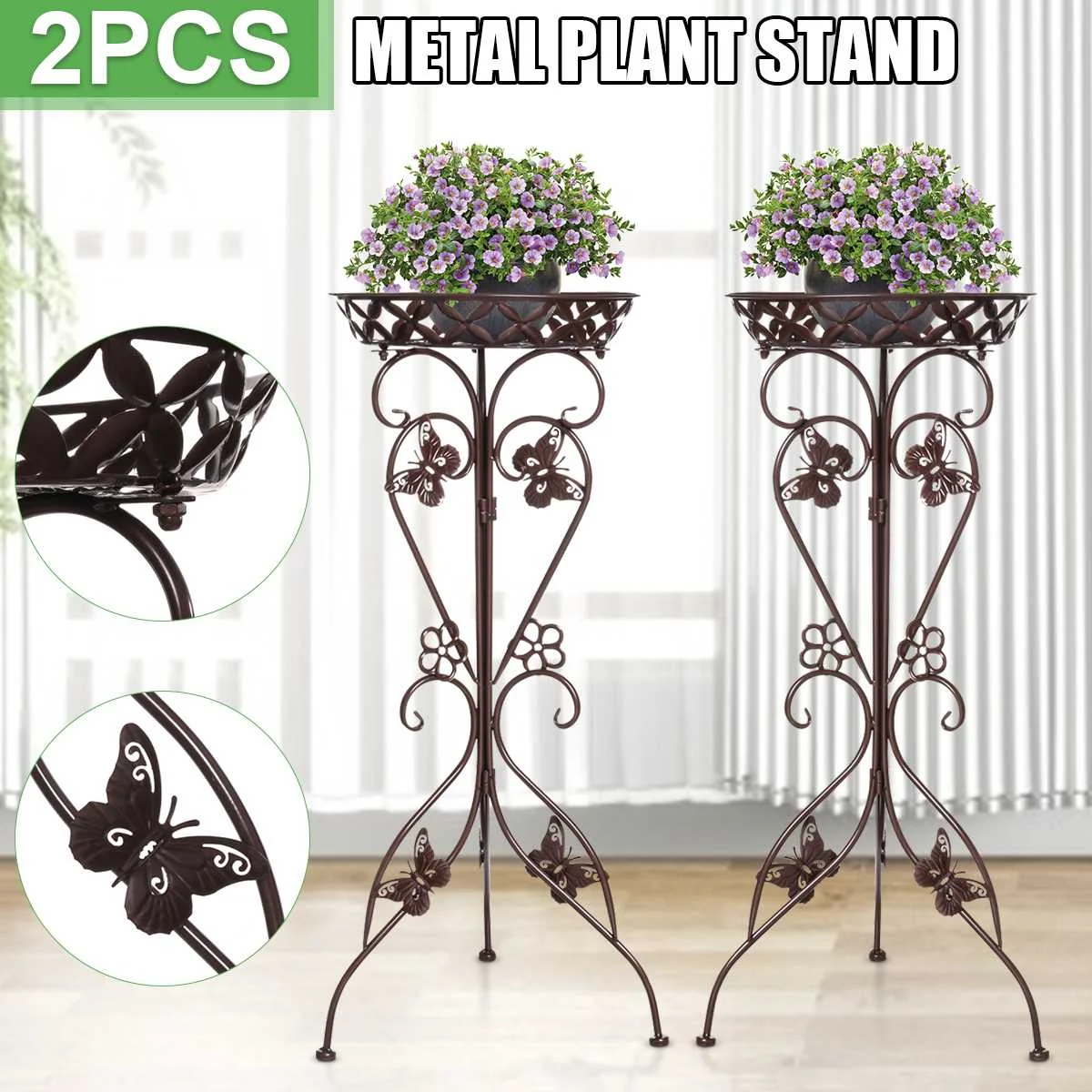 2pcs Flower Rack Plant Stand Multi Flower Stand Shelves Bonsai Display Shelf Yard Garden Patio Balcony Pot Plant Shelves
2pcs Flower Rack Plant Stand Multi Flower Stand Shelves Bonsai Display Shelf Yard Garden Patio Balcony Pot Plant Shelves