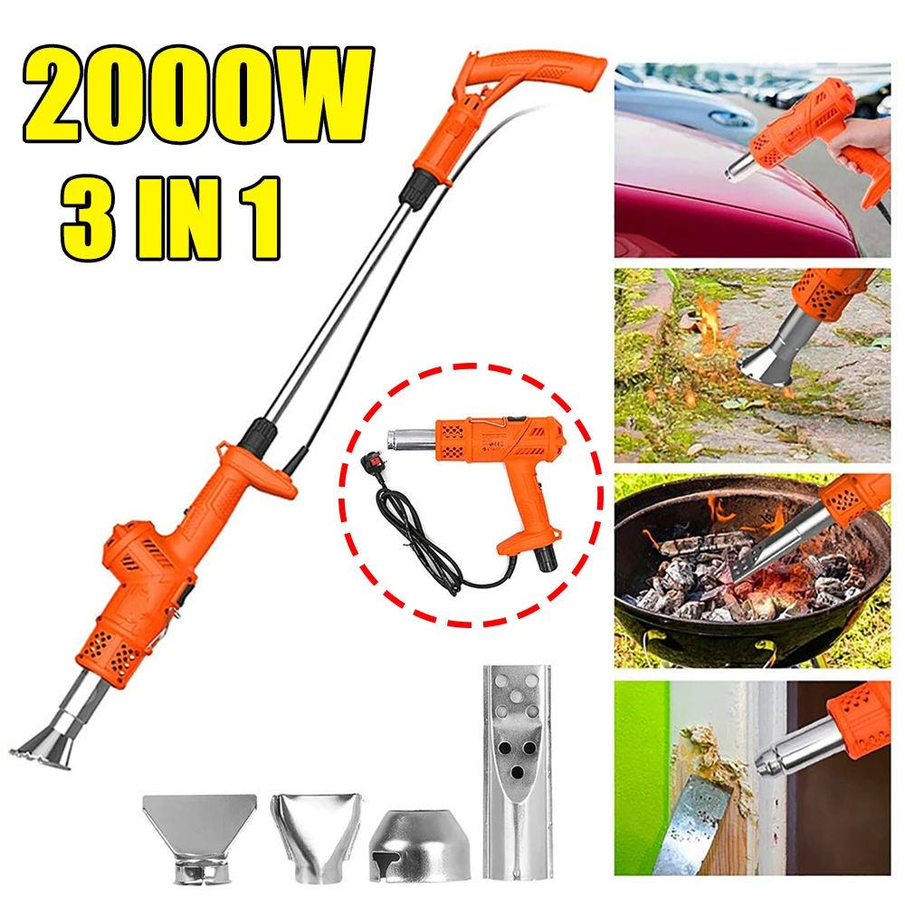 2000W 3 IN 1 Electric Weeders with 5 Nozzles Weeds Burner Electric Thermal Weeder Hot Air Weeds Grass Flame Garden Tools
2000W 3 IN 1 Electric Weeders with 5 Nozzles Weeds Burner Electric Thermal Weeder Hot Air Weeds Grass Flame Garden Tools