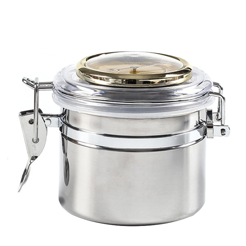 Cigarette/Cigar Sealed Moisturizing Can with Hygrometer Stainless Steel Coffee Bean Storage Jar-S
Cigarette/Cigar Sealed Moisturizing Can with Hygrometer Stainless Steel Coffee Bean Storage Jar-S