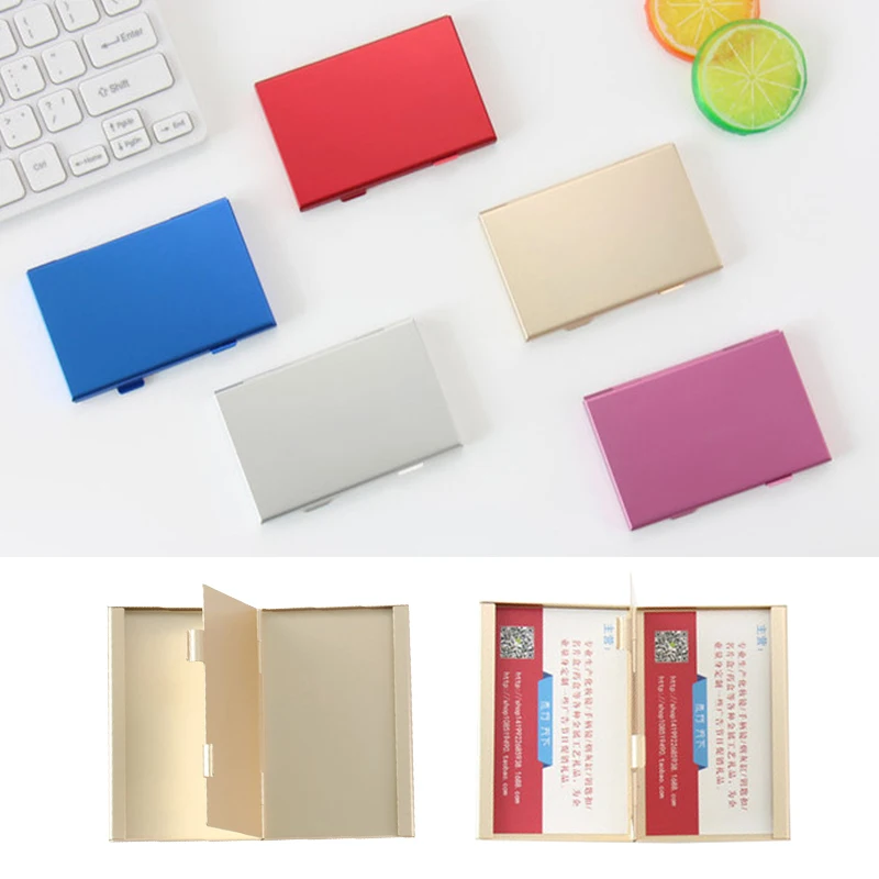 New Credit Card Holder Travel ID Card Holder Business Card Case Card Protect Metal Case Aluminum Alloy Double-layer Solid Color
New Credit Card Holder Travel ID Card Holder Business Card Case Card Protect Metal Case Aluminum Alloy Double-layer Solid Color